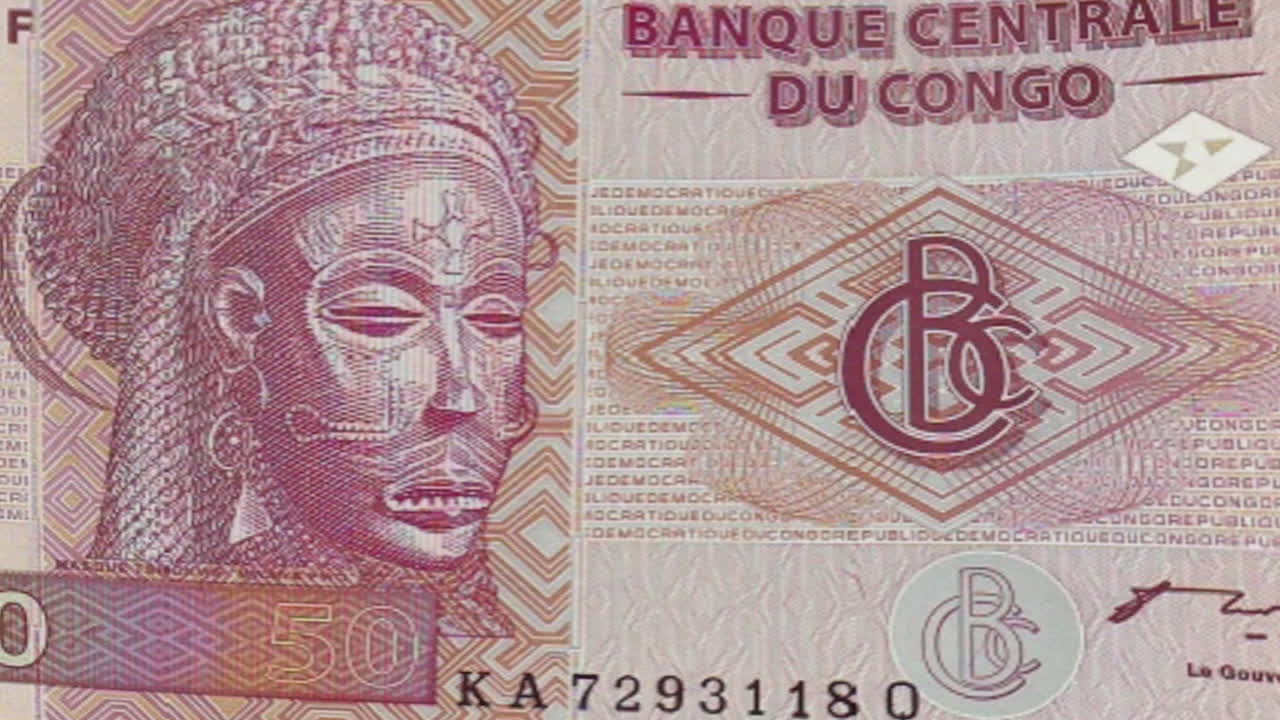 Details of a 50 Congolese Franc Banknote