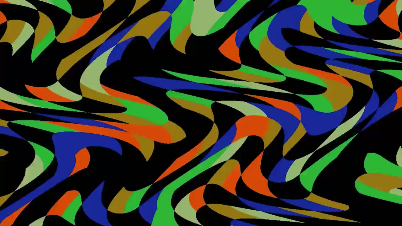 Abstract Wavy Motion Background with Colorful Geometric Shapes