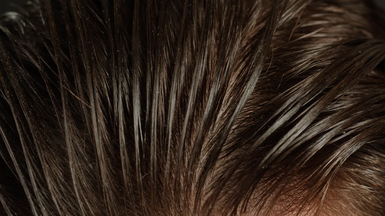 Halloween concept. Demon devil woman with red face and small horns on black background Ideas for halloween body art, make up artist.