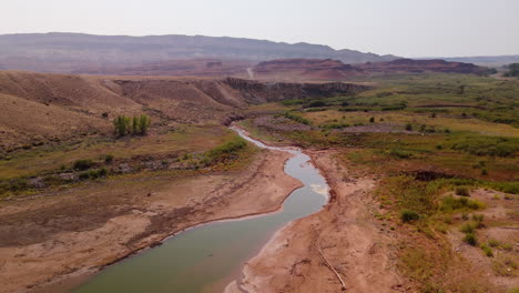 desert river and canyon landscape