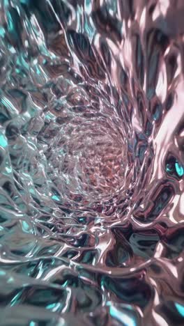 abstract metallic fluid vortex
