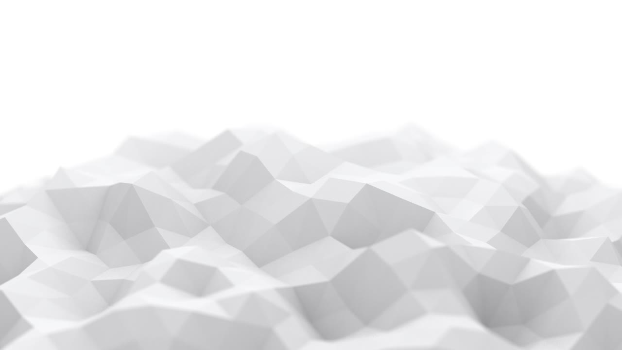 forma poli geométrica blanca baja