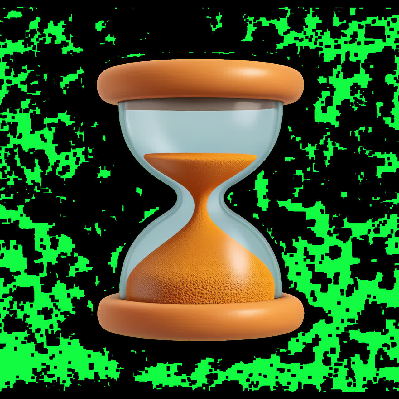 Hourglass with sand