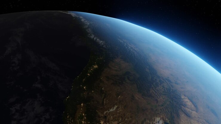 Animação 3D mostrando o Noroeste dos EUA do espaço durante a transição do dia para a noite