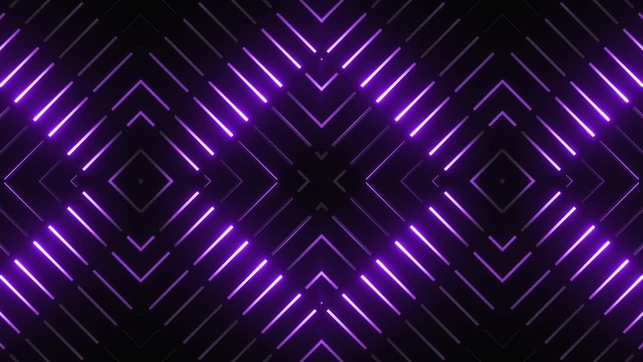 Abstract Geometric Pattern with Glowing Purple Lines