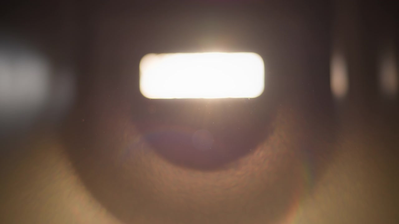 Partículas da luz da janela