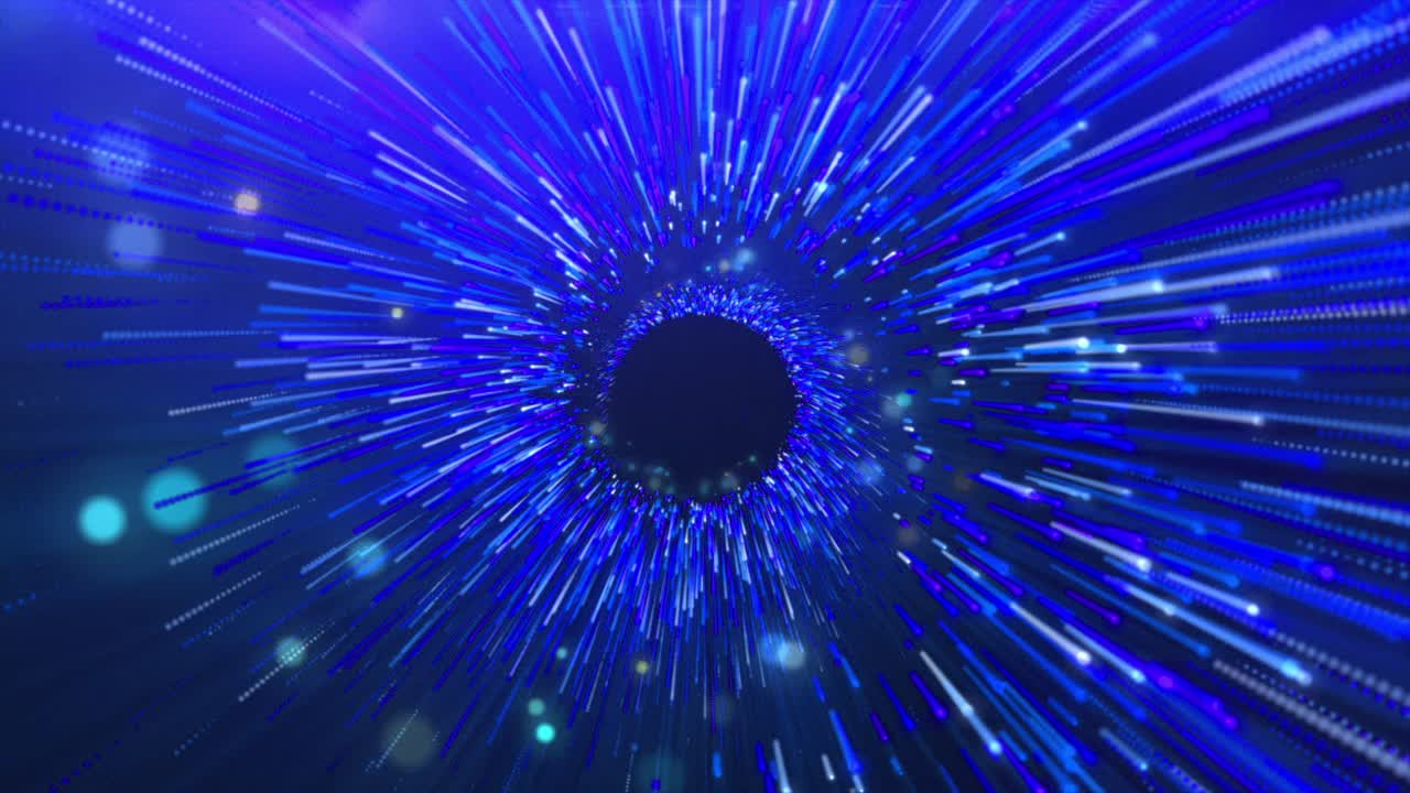 líneas de luz azules abstractas de fondo