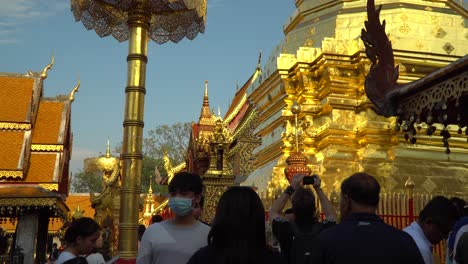 泰國清邁的doi suthep寺廟