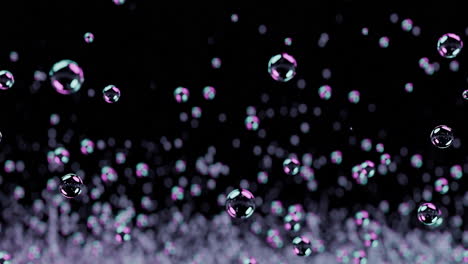 abstract bubbles in motion