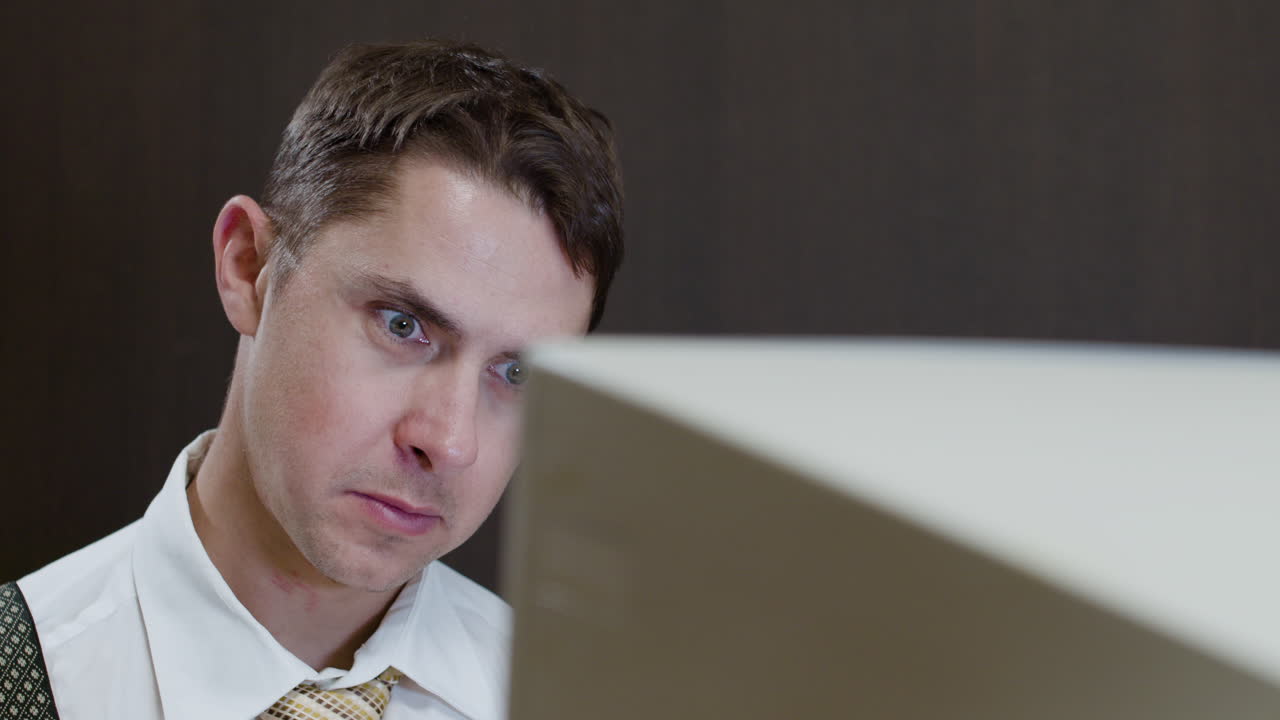 빈티지 사무실.