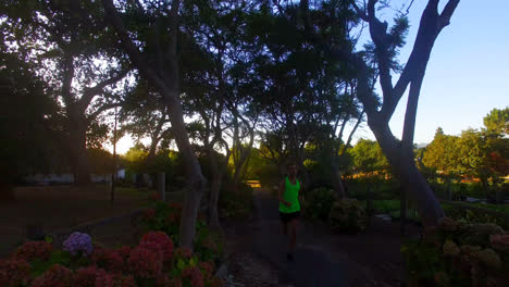 Man-jogging-in-park