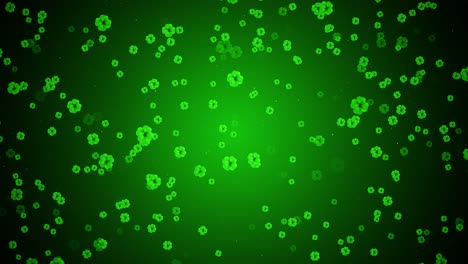 patrick day falling background shamrock leaf pattern falling motion design st patrick festive day