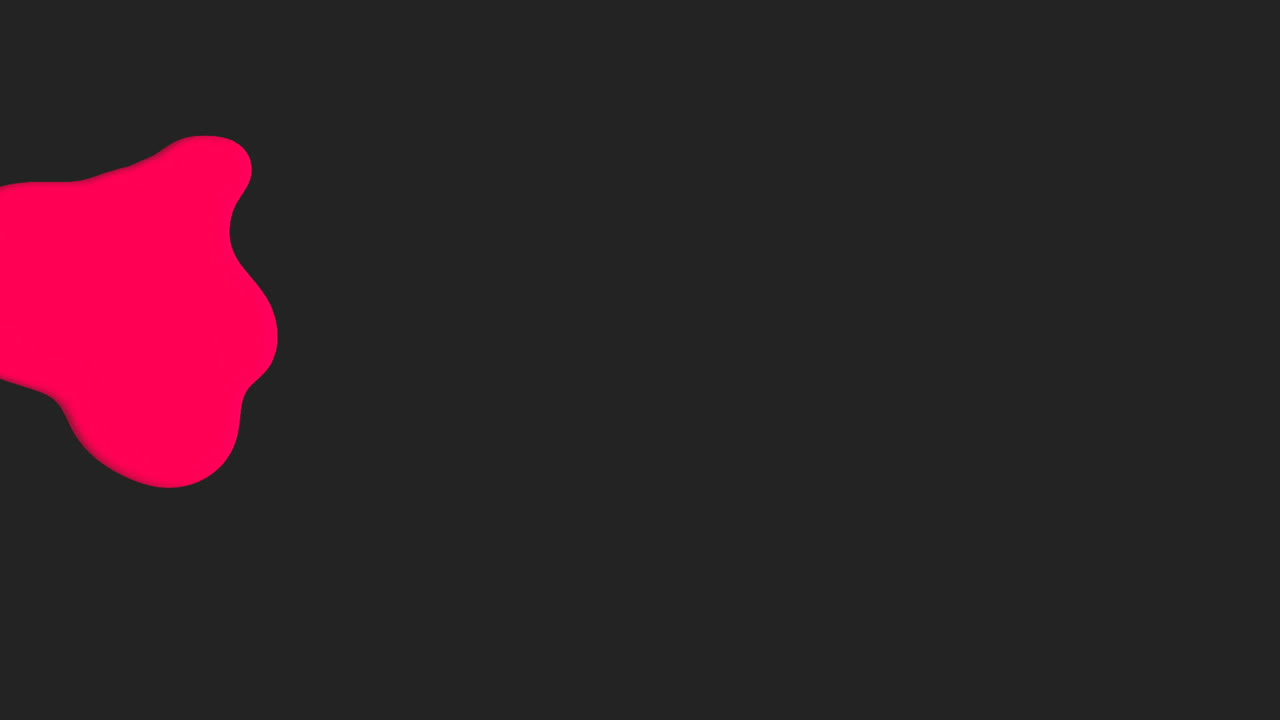 Animation motion abstract red liquid spots black splash background 1