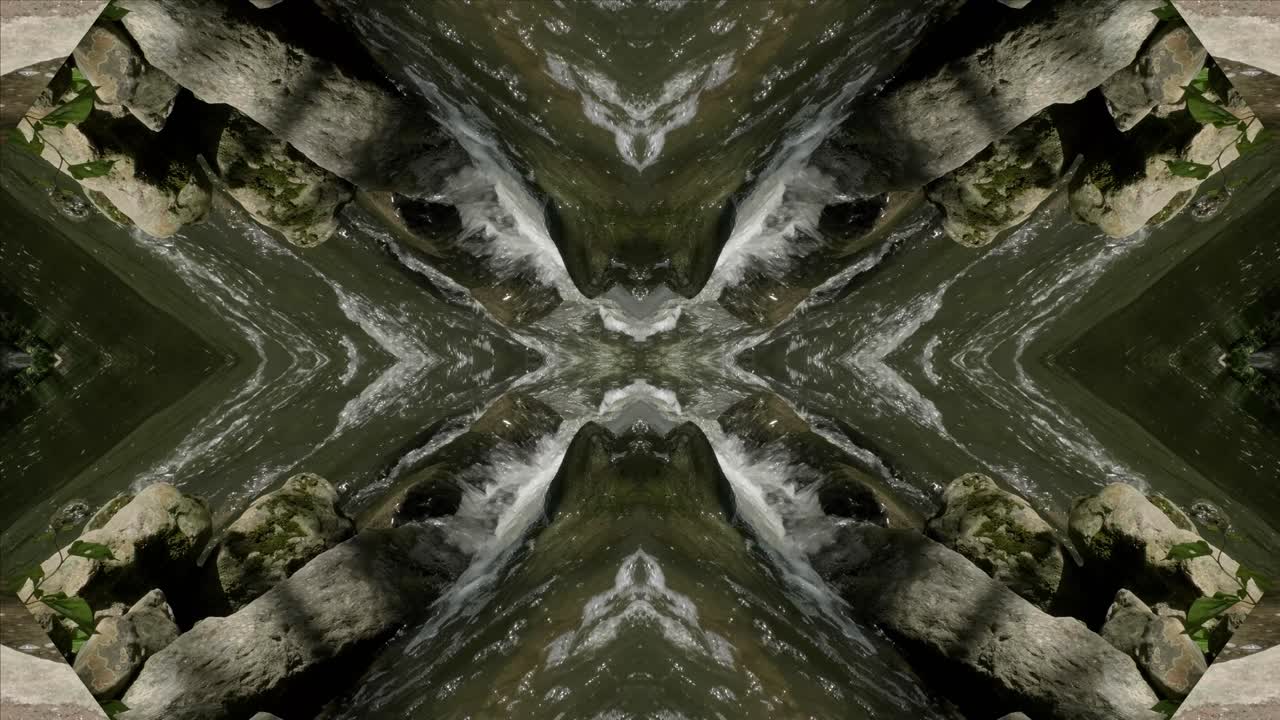 caleidoscopio de tomas de la naturaleza, wissahickon creek