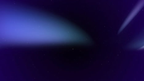 moving stars and comets in deep space animation