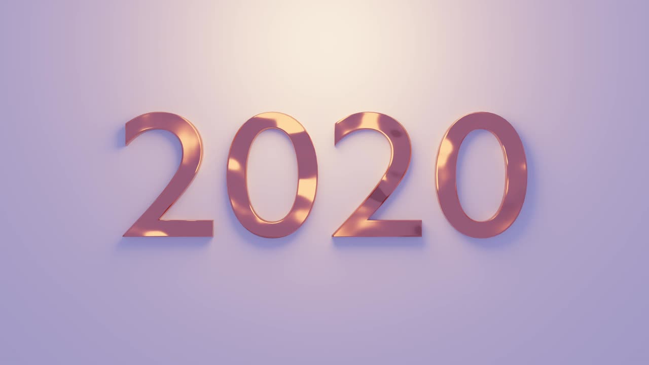 rendering 3d dell'anno 2020