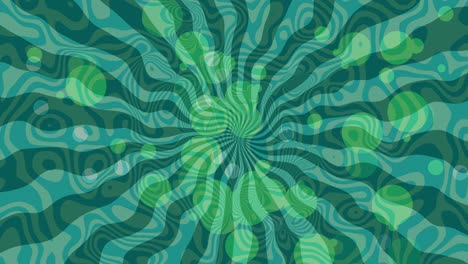 Green-Psychedelic-Reverie:-Retro-Background---Liquid-Vibrations:-60s-Psychedelic-Style---Retro-Fluidity:-Twirling-Lines-and-Curves