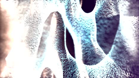 loop de fondo de movimiento de neón elegante y abstracto con partículas bailantes