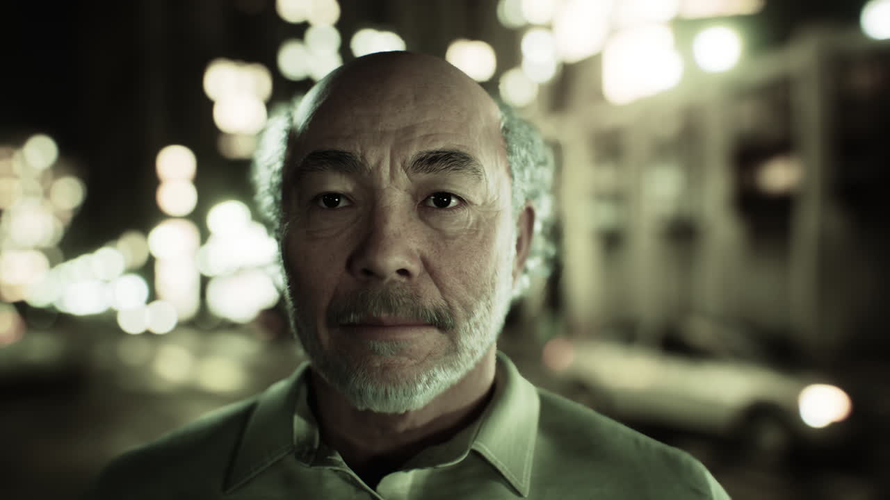 ⁇ 은 아시아 남자 의 초상화