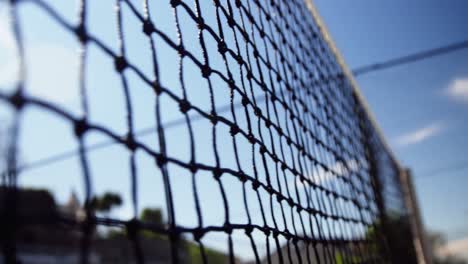 Close-up-of-tennis-net