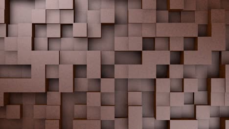 cubos abstractos en movimiento movimiento aleatorio de fondo en bucle. animación 3d 4k v4