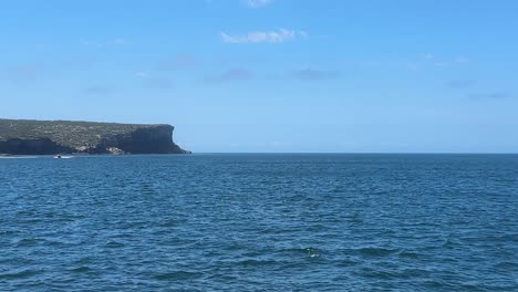 sydney north shore heads moving across water of port jackson ocean nsw australia