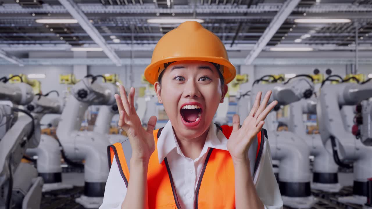 로과 함께 공장에서 놀라운 여자