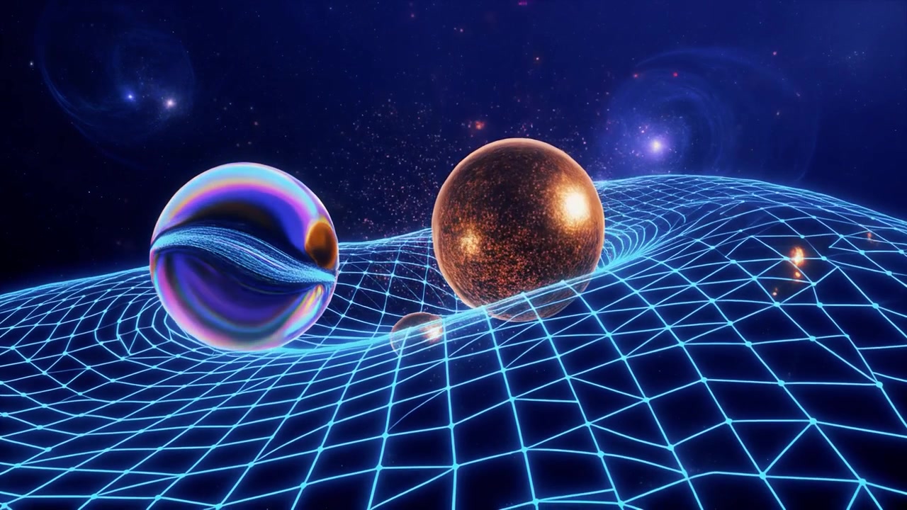 Abstract Visualization of Gravity and Spacetime Curvature with Spheres