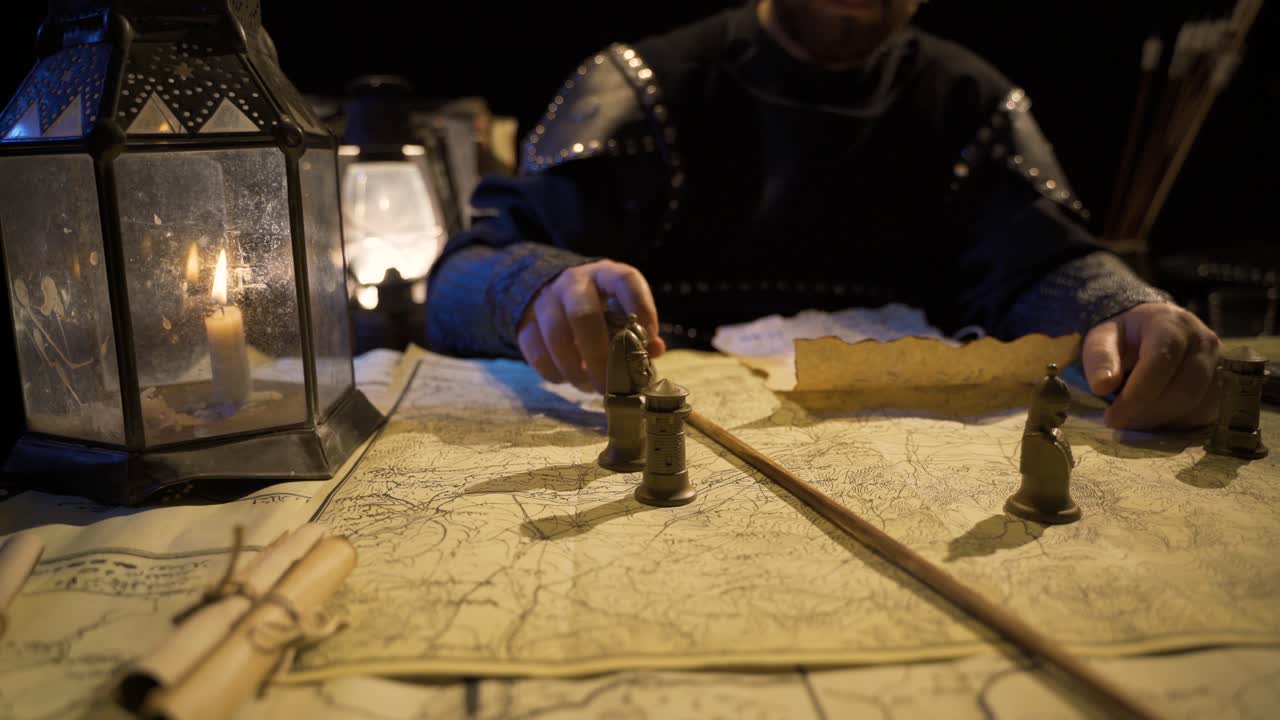 la ciencia de la guerra. hacer planes de guerra en tiempos históricos antiguos.