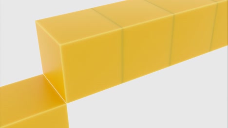 geometric yellow cubes