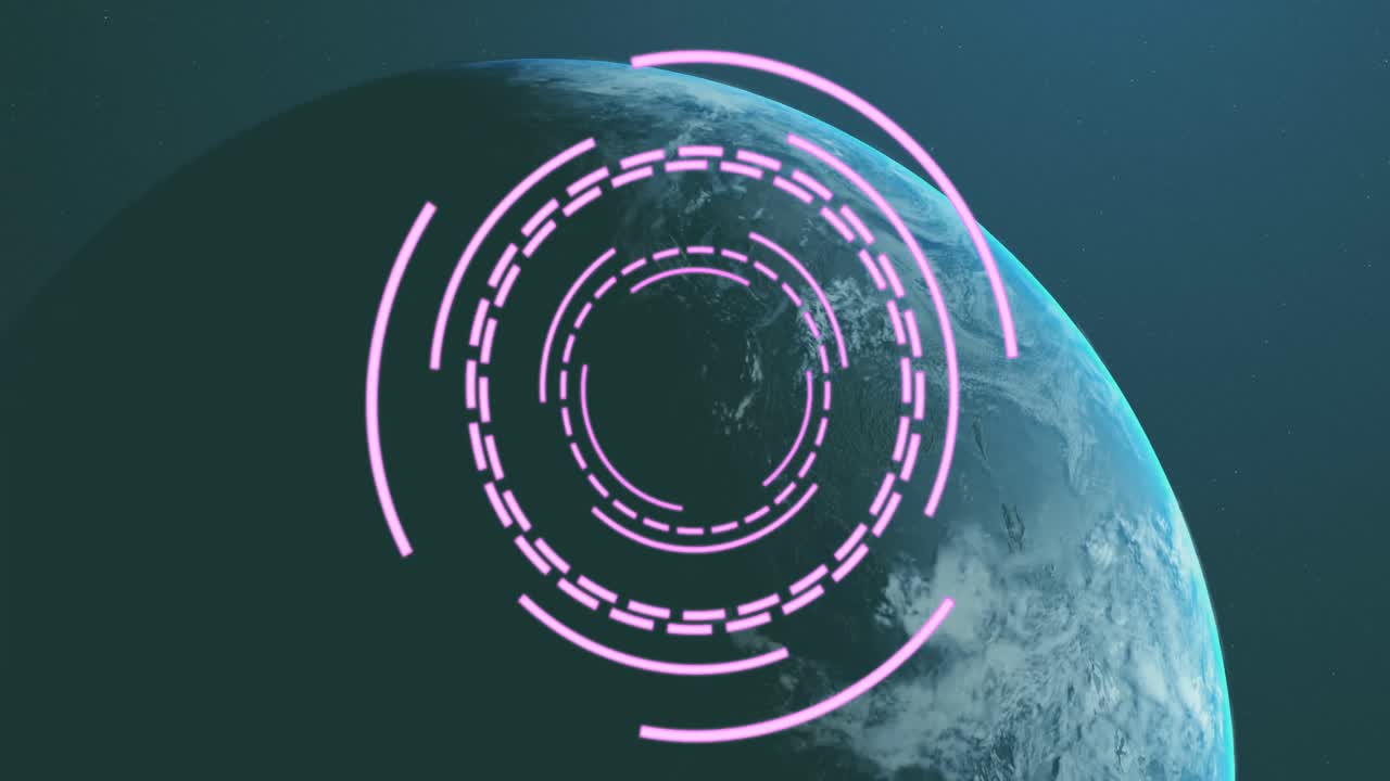 Animation of scope scanning over planet earth