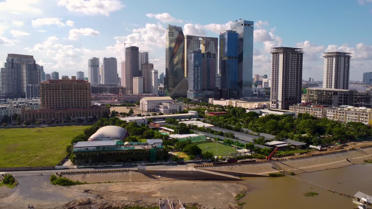 ⁇ 보디아 의 도시 풍경 의 드론 역 도리 뷰