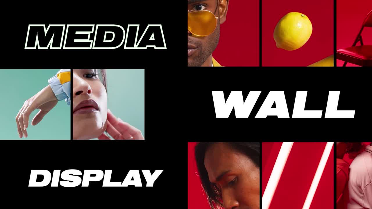 Dynamic Split Screen Montage of Diverse People and Fashion