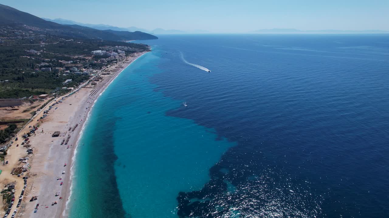 Ionian Paradise: Vast Beaches and Summer Bliss on Albania's Blue Deep Sea Shoreline - Vacation Delight