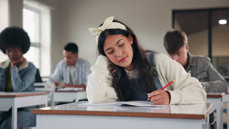 estudiantes en un aula