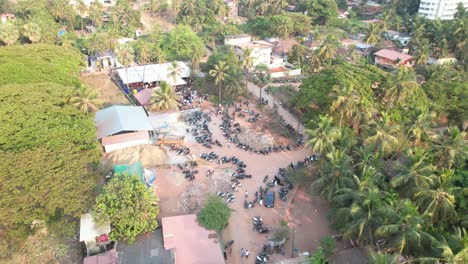 People's-vehicles-gathered-and-parked-for-the-event