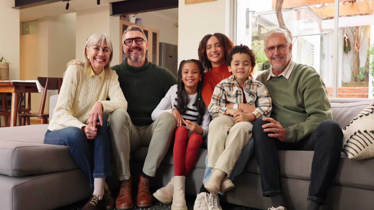 Family Portrait on Couch