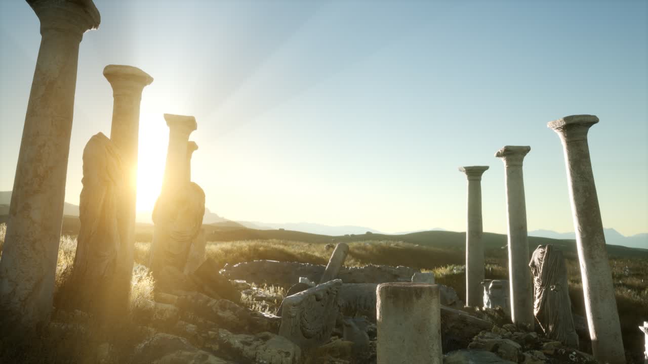 el antiguo templo griego en italia