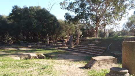 un antiguo templo romano en tipaza, argelia