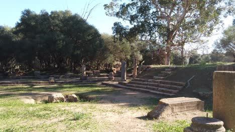 an ancient roman temple in tipaza, algeria