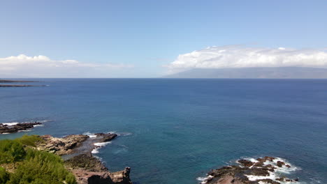 太平洋藍色水景觀 - 來自夏威夷的毛伊島海岸