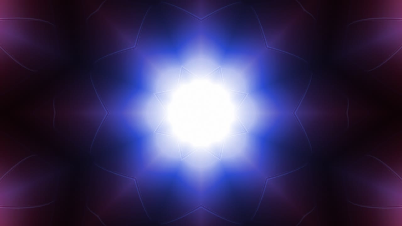 Abstract Neon Kaleidoscope Pattern