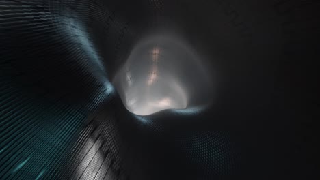 vj vortex tunnel loop, metal mesh texture, moody, dark, sci-fi, seamless loops