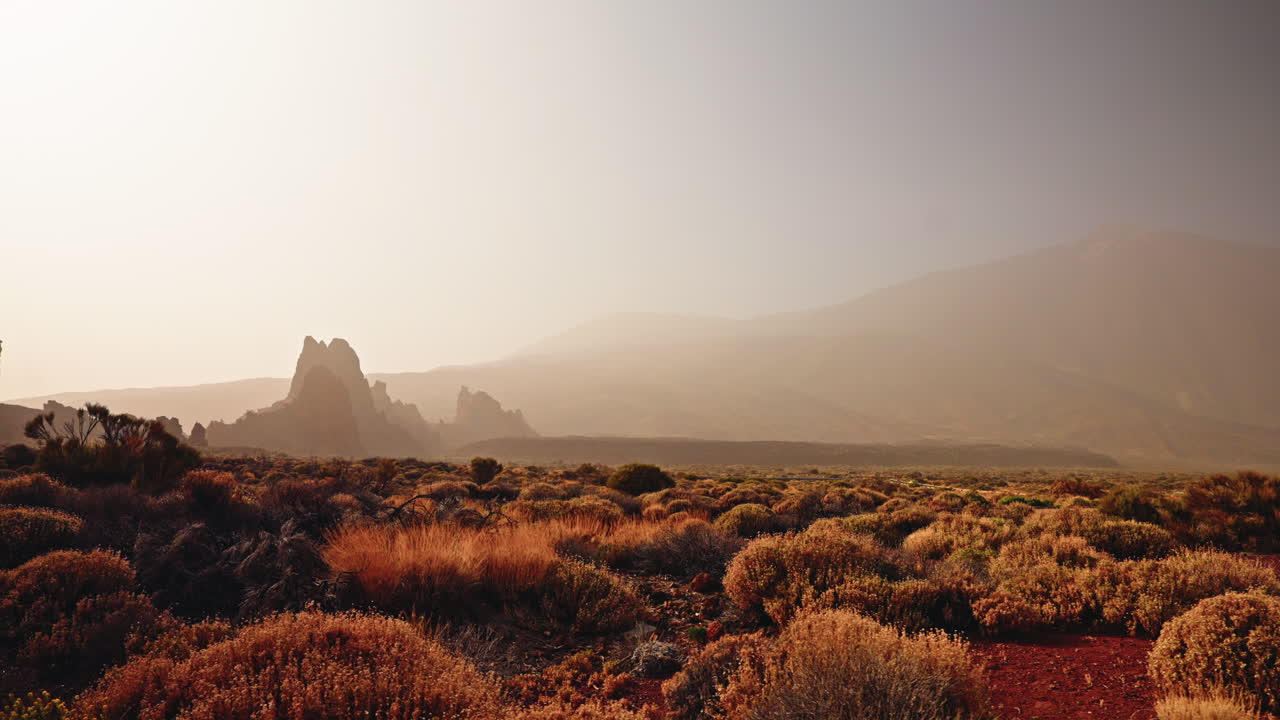 Panoramic view of El Teide National Park.
Volcanic landscape, Tenerife, Canary islands, Spain.