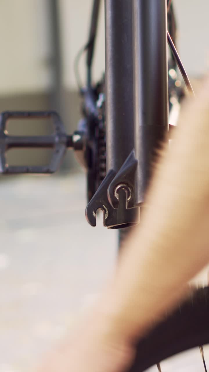 Close-up of bicycle parts