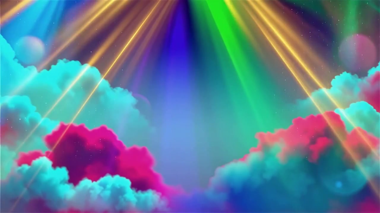 Fundo Cristão de Adoração com Luz Celestial