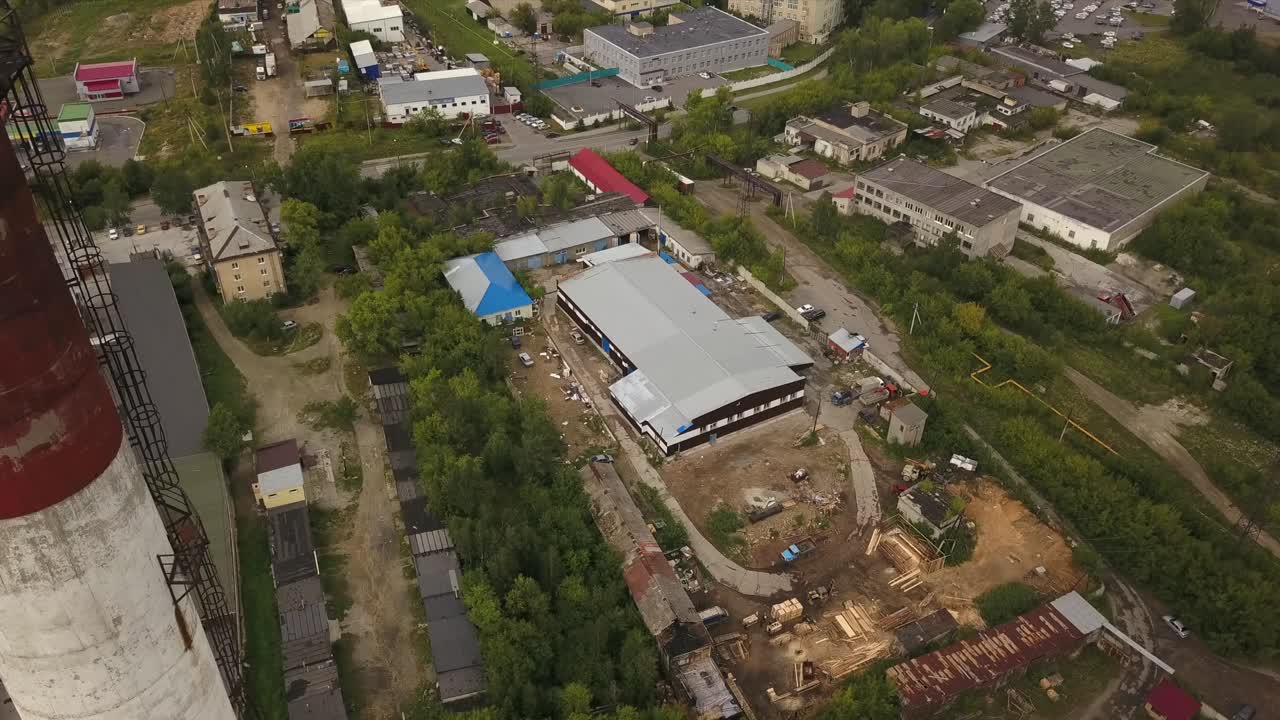 vista aérea de la zona industrial