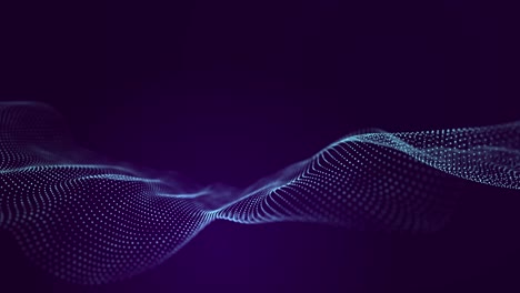 onda futurista. visualización en 3d de los grandes datos. presentación analítica. representación en 3d. bucle sin costuras.