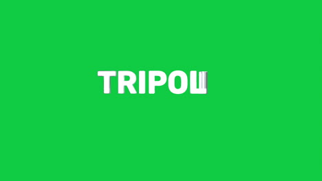 un texto 3d plateado de alta calidad y suave de la ciudad capital "tripoli"