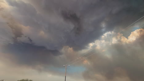 clouds of billowing smoke covering sky - hazardous wildfire, fairview, hemet